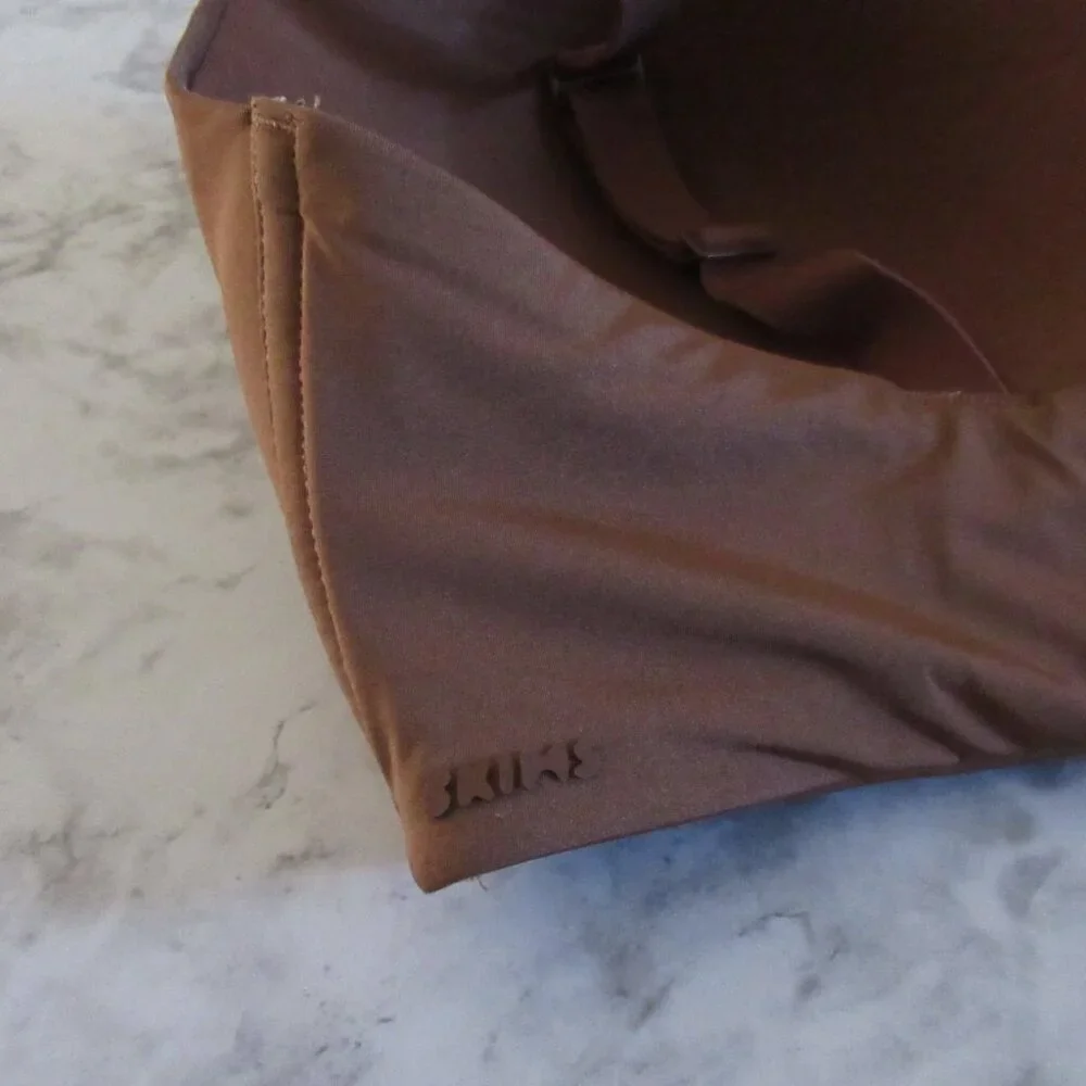 Skims Bra 40DD Brown Bralette Wire Free Wireless Back Closure - Picture 4 of 5